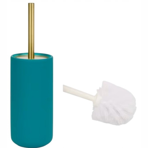 ELEGANCKA SZCZOTKA TOALETOWA STOJĄCA Z POJEMNIKIEM ZAMYKANA BERŁO WC ZIELEŃ