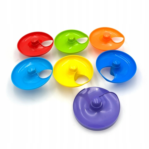 FONTANNA TĘCZOWA WIEŻA ZJEŻDŻALNIA ZAKRĘCONA RAMPA + 3 piłki PLAYGO