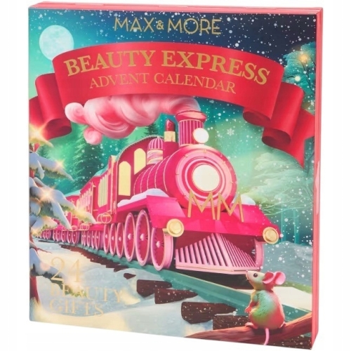 KALENDARZ ADWENTOWY KOSMETYKI MARKI MAX&MORE BEAUTY CALENDAR NA PREZENT