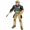 FIGURKA RUCHOMA ŻOŁNIERZA SIŁ SPECJALNYCH 3D 30 cm 3+ CZARNA BLUZA