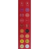 Flamastry Akrylowe Trwałe Grube CRAFT WORLD 8x0,7mm 8x2,5mm 16 szt Czerwone