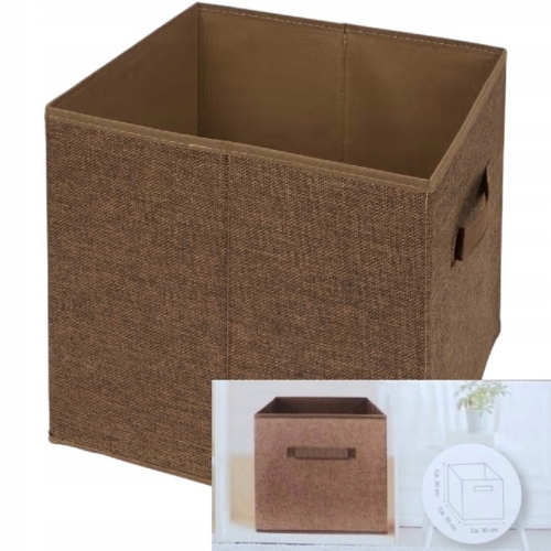 Organizer Tekstylny Pudełko kosz Szafa Garderoba Pojemny Home Accents brąz