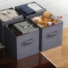 Organizer Tekstylny Pudełko kosz Szafa Garderoba Pojemny Home Accents black