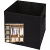 Organizer Tekstylny Pudełko kosz Szafa Garderoba Pojemny Home Accents black