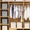 Organizer Tekstylny Pudełko kosz Szafa Garderoba Pojemny Home Accents beż