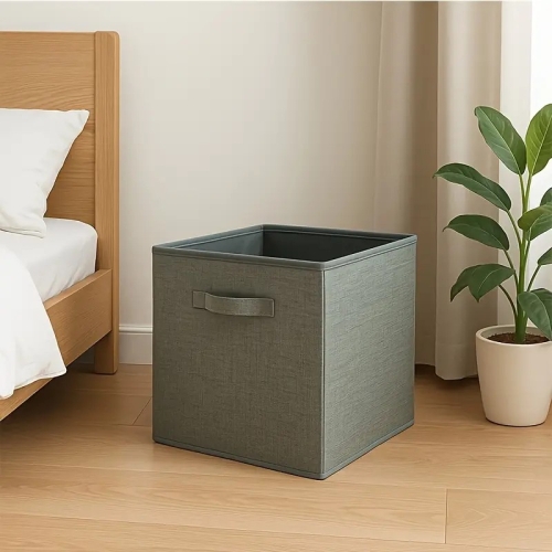 Organizer Tekstylny Pudełko kosz Szafa Garderoba Pojemny Home Accents beż