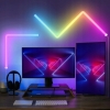 Wielokolorowe Multicolor RGB LED składane oświetlenie ścienne 8 el. + Pilot