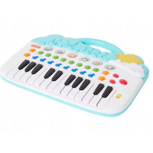 Pianino FISHER PRICE Zabawka INTERAKTYWNA dla Dzieci DŹWIĘK KOLOR ANIMALS