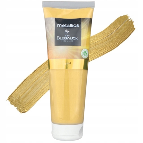 Farba akrylowa profesjonalna Gold Złota Metaliczna Van Bleiswijck 250ml 110