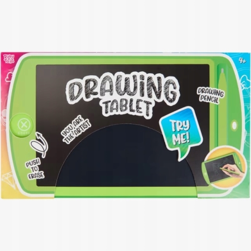 Elektroniczna zmywalna tablica tablet do rysowania zielona 25,5 x 14,5 cm