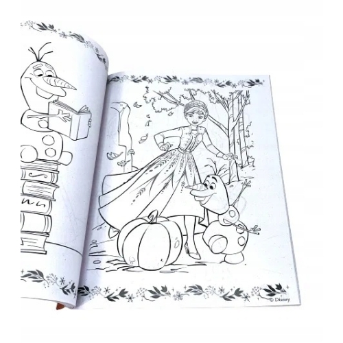 KOLOROWANKA DISNEY FROZEN MEGA COLOR Z NAKLEJKAMI ANNA ELZA OLAF KRISTOFF