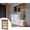 SZAFKA NA KLUCZE SKRZYNKA WISZĄCA STOJĄCA CZARNA 6x WIESZAKI HOME PREZENT