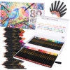 KREDKI ołówkowe mix kolorów 80 sztuk grafitowe twarde etui CRAFT SENSATIONS