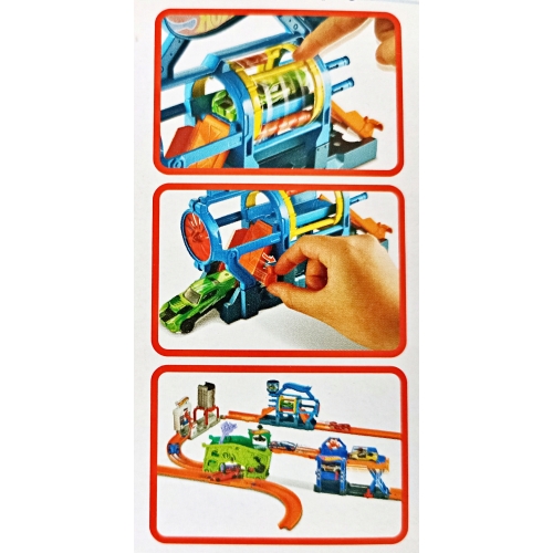 Tor samochodowy Hot Wheels City Blaze Garaż Duchów Ghost Garage FJN38A+Auto