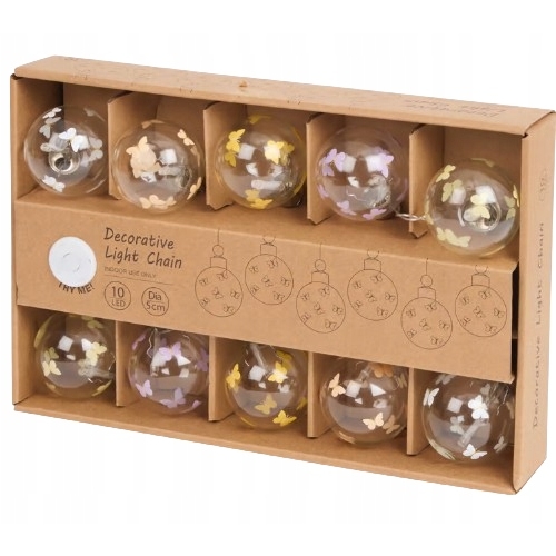 ŁANCUCH WIELKANOCNY JAJKA WIELKANOCNE KWIATKI 10 LED ŚWIECĄCE NA BATERIE