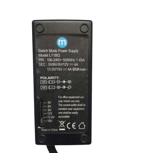 ZASILACZ ORYGINALNY LED TV SAT REGULOWANY L11BQ 5-12V 4A