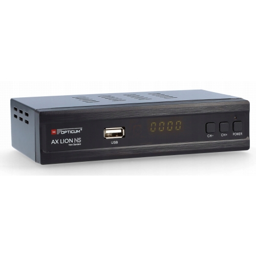 Tuner Cyfrowy Dekoder TV Naziemnej DVBT2 H265 HEVC DVB-C AX LION NS OPTICUM