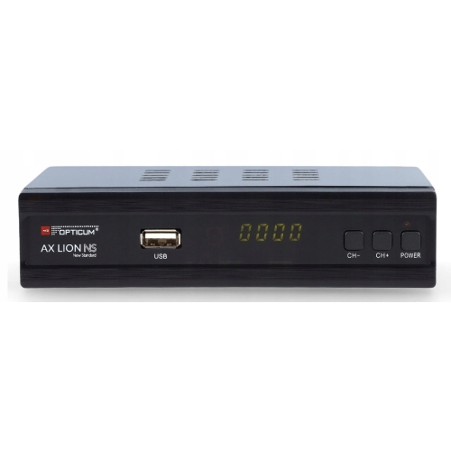 Tuner Cyfrowy Dekoder TV Naziemnej DVBT2 H265 HEVC DVB-C AX LION NS OPTICUM