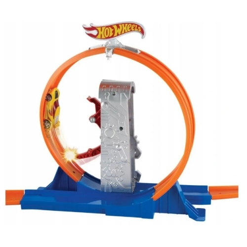 Tor samochodowy Mattel Hot Wheels Podwójny zjazd z dwoma samochodzikami 15