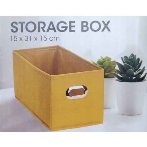 Organizer Tekstylny Pudełko kosz Szafa Garderoba Pojemny 31 x 15 cm szary c