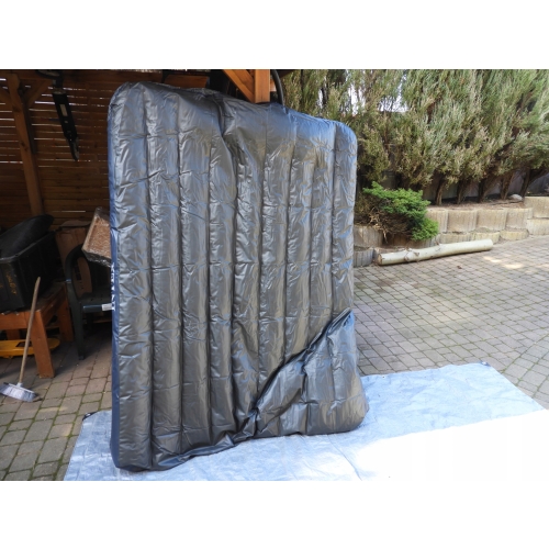 MATERAC DMUCHANY INTEX WELUROWY DWUOSOBOWY 191x137x25cm XXL WYGODNY MOCNY