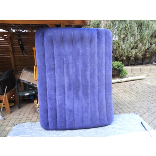 MATERAC DMUCHANY INTEX WELUROWY DWUOSOBOWY 191x137x25cm XXL WYGODNY MOCNY