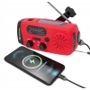 PRZENOŚNE RADIO SOLARNE Z ANTENĄ LATARKA ŁADOWANIE USB USB-C SOS 40 GODZ