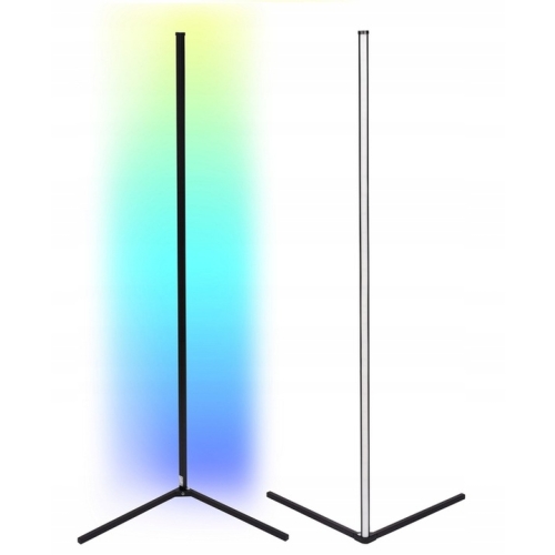 Lampa podłogowa narożna LED Grundig MUSIC SENSOR COLOR RGB 140 cm + pilot