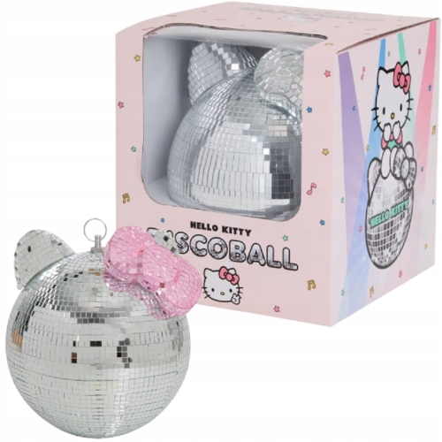 KULA LUSTRZANA Hello Kitty IMPREZY DYSKOTEKI URODZINY Ø 20 cm