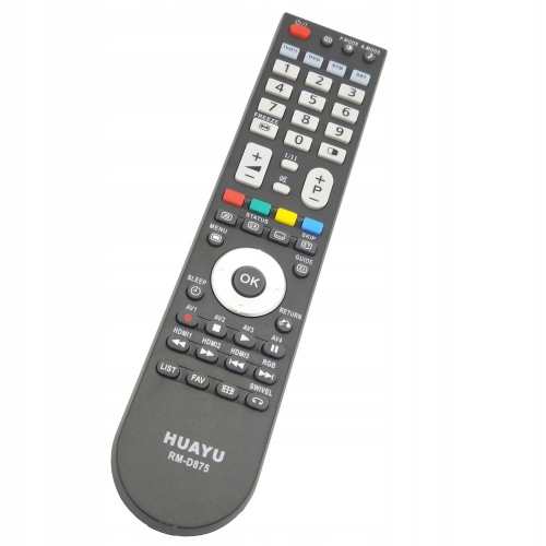 Pilot TV LCD LED Hitachi ZAMIENNIK BEZ PROGRAMOWANIA AAA CZARNY RM-D875