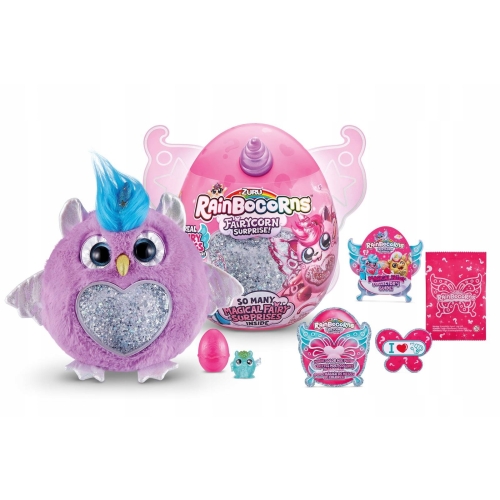 RAINBOCORNS Fairycorn Surprise Maskotka Jednorożec Skrzydła Niebieski Róg