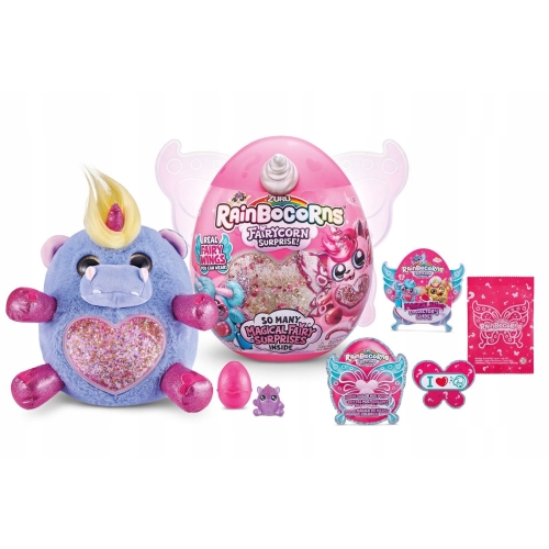 RAINBOCORNS Fairycorn Surprise Maskotka Jednorożec Skrzydła Niebieski Róg