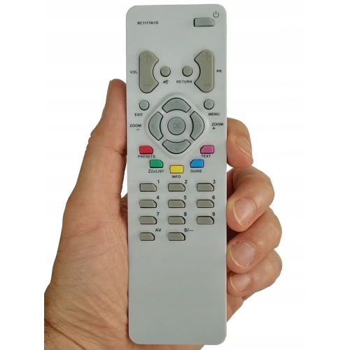 Pilot do TV Thomson uniwersalny oryginał zamienny mały srebrny RC111TA1G