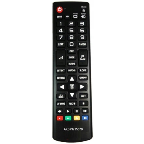 Pilot uniwersalny zamiennik do Tv LG AKB73715650 19MN43D 24MN31D Czarny