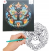 ANTYSTRESOWA EKSLUZYWNA KOLOROWANKA KSIĄŻKA FLOWER 128 STRON 140GSM PTAK