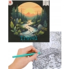ANTYSTRESOWA EKSLUZYWNA KOLOROWANKA KSIĄŻKA FLOWER 128 STRON 140GSM PTAK