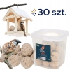 30x Kulki tłuszczowe w wiaderku Jedzenie dla ptaków Kęsy dla ptaków 2.7kg