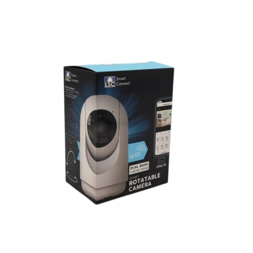KAMERA OBROTOWA WEWNĘTRZNA MICRO-SD WIFI FULL HD NIANIA ELEKTRONICZNA BIAŁA