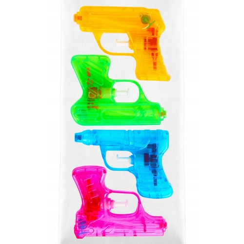 PISTOLET NA WODĘ PISTOLETY NA WODĘ KOLOROWE KIESZONKOWE DLA DZIECI 4 SZT E
