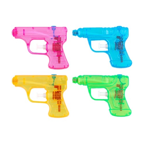 PISTOLET NA WODĘ PISTOLETY NA WODĘ KOLOROWE KIESZONKOWE DLA DZIECI 4 SZT E