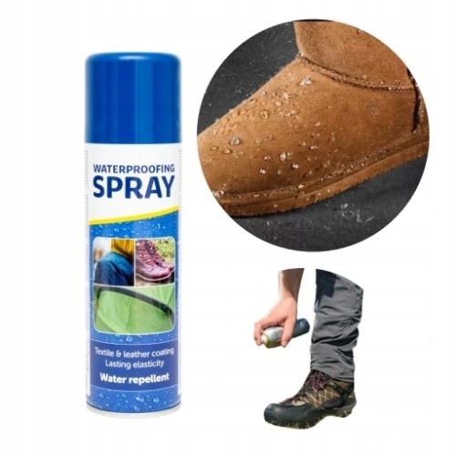 MOCNY IMPREGNAT WODOODPORNY SPRAY DO BUTÓW ODZIEŻY SKÓRY ZAMSZU 300ml x 3