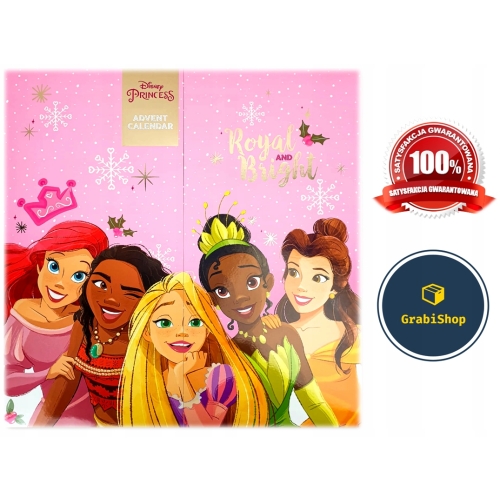KALENDARZ ADWENTOWY MIX KOSMETYKÓW DLA DZIEWCZYNKI Disney Princess 2025 dw