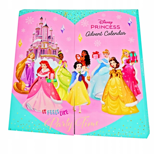 KALENDARZ ADWENTOWY Z KOSMETYKAMI DLA DZIEWCZYNKI DISNEY PRINCESS 2025