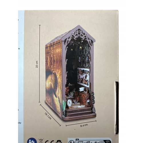 Miniaturowy domek BIURO DETEKTYWISTYCZNE DIY z oświetleniem LED 3D 245 PCS