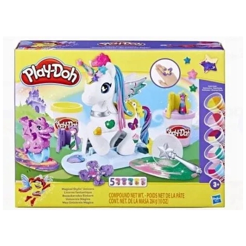 Play-Doh Magiczny Jednorożec zestaw prezentowy dla dzieci +5 tubek f3613