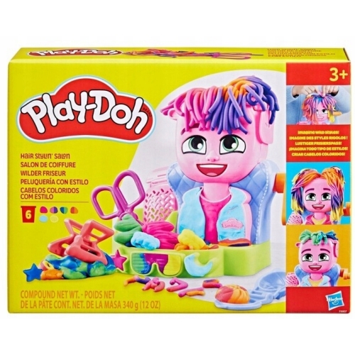 Play-Doh Stylista Fryzur Salon Fryzjerski zestaw aksesoria + 6 tubek F8807