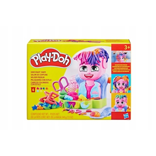 Play-Doh Stylista Fryzur Salon Fryzjerski zestaw aksesoria + 6 tubek F8807
