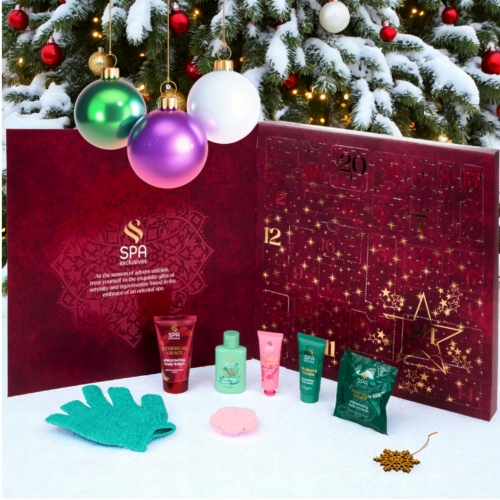 KALENDARZ ADWENTOWY SPA DLA KOBIETY Z KOSMETYKAMI NA PREZENT MIX KOSMETYKI