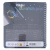 Magiczna wydrapywanka zeszyt spirala wielobarwna tęcza patyczek blue 40 str