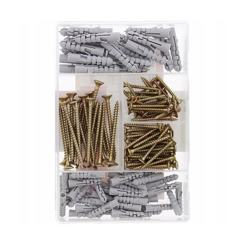 Wkręty z kołkami Fischer SD-BOX od 3,5x 35 4,0x 40 do 5,0x 6 mm 150 sztuk